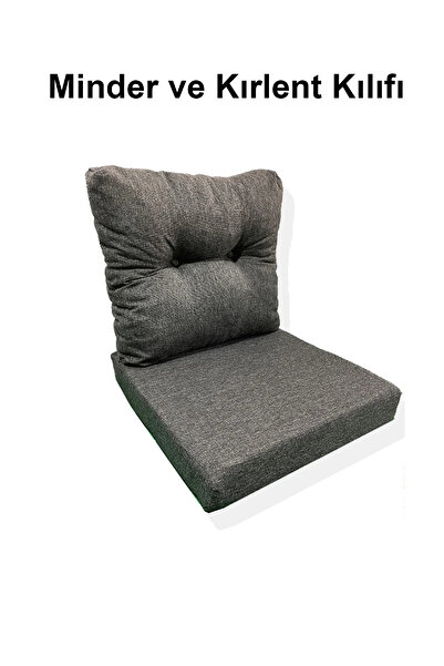 adımshops 1 Adet Bahçe Balkon Mobilyası Minderi Kılıfı antrasit(1 ADET MİNDER...