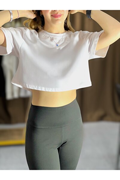 Sheesy Göbek Üstü Crop T-shirt