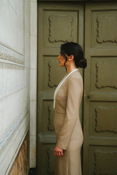 Stylove A-line mini dress with long sleeves