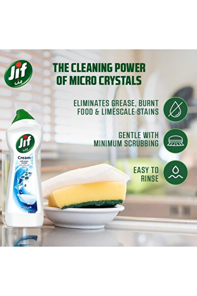 Jif Cream With Micro Crystal Rose 750 ml Powerful Surface Cleaner