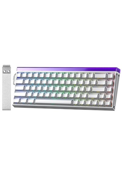 Aula Hero 68 He Manyetik Klavye Rapid Trigger Jade King Switch 8000Hz RGB Neon TKL Hot Swap Oyuncu K