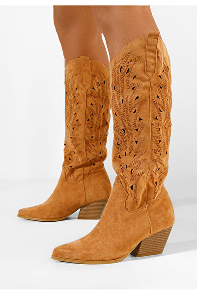 B T Shoes Καουμπόικες Μπότες Indaia ταμπά