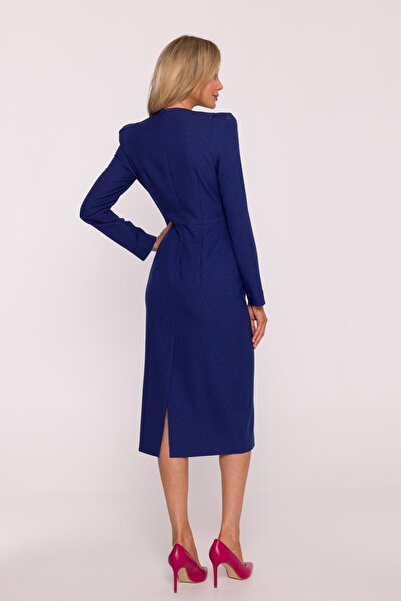 Stylove Rochie mini in linie A cu maneci lungi