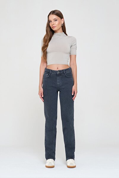 Pantamo Black Straıght Women's Jean Pants