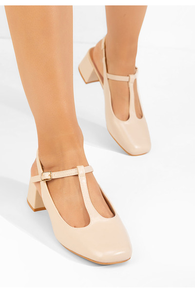 B T Shoes Beatrina V2 beige high heel shoes