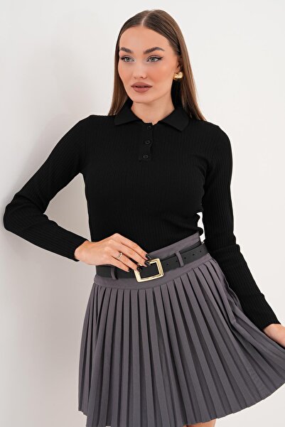 ŞİMAL Kadın Polo Yaka Bluz 255094 -