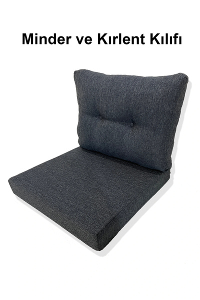adımshops 1 Adet Bahçe Balkon Mobilyası Minderi Kılıfı (1 ADET MİNDER, 1 ADET...