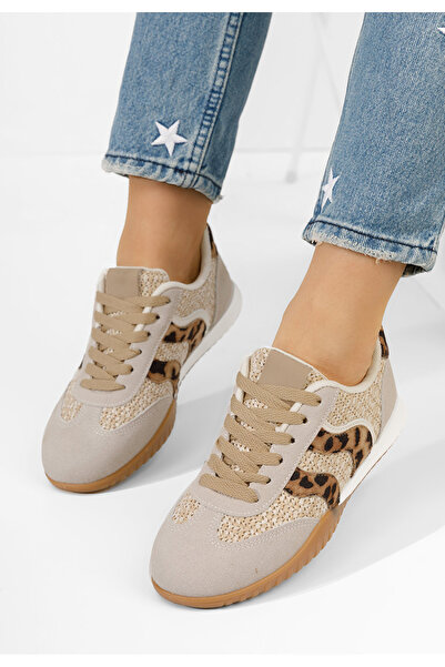 B T Shoes Leopardie dámske tenisky Victorina V2