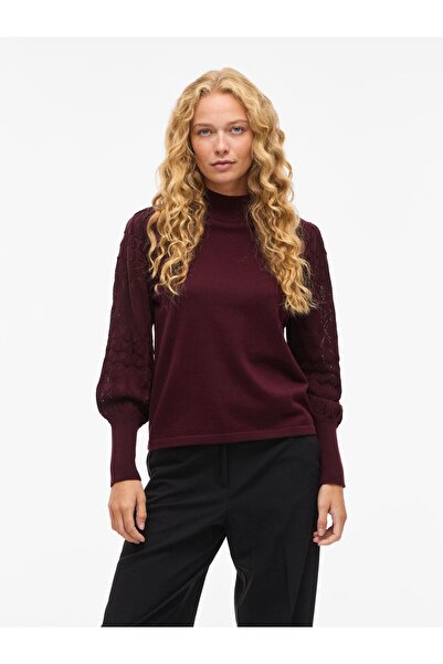 VILA Strickpullover VIAILA Stehkragen