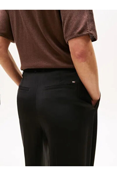 Tommy Hilfiger Viscose Twill Relaxed Fit Straight Leg Women's Trousers Ww0Ww46749Bds