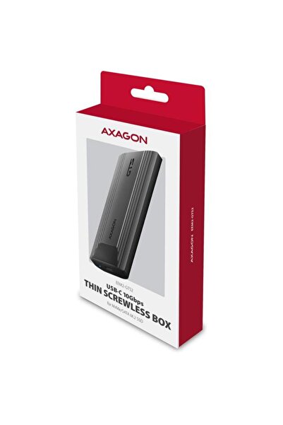 Axagon Unitate SSD rack EEM2-GTS2, USB-C 3.2 Gen 2, M.2 NVMe (Gri)