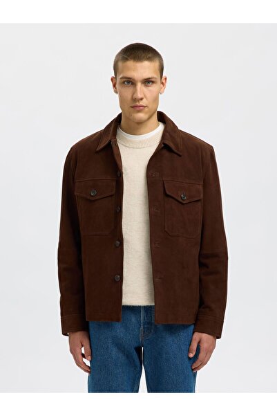 Selected Homme Overshirt Wildleder