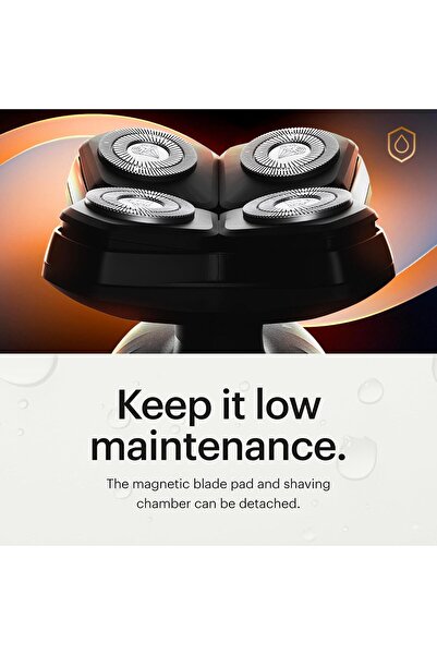 Manscaped The Dome Shaver Plus Men's Head Shaver — 4 Double-Track Blades, SkinSafe & FlexAdjust