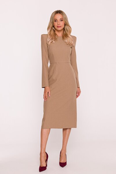 Stylove A-line mini dress with long sleeves