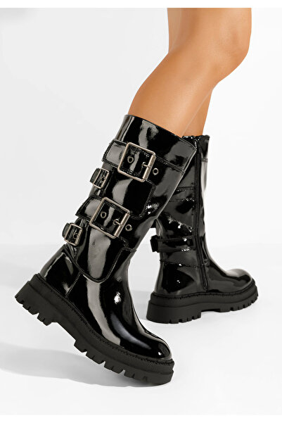 B T Shoes Дамски боти Sevastiana V2 черни