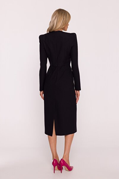 Stylove A-line mini dress with long sleeves