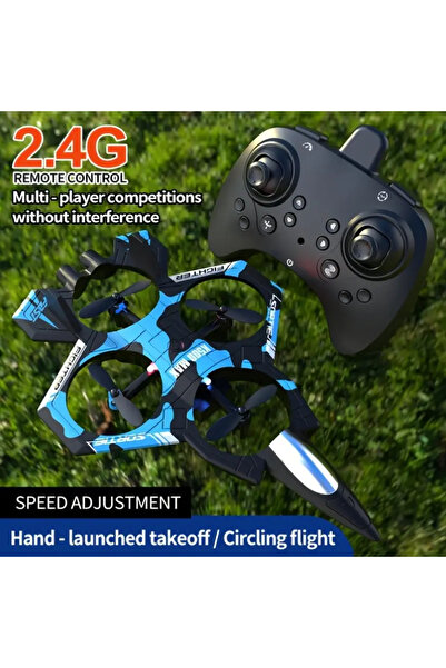 LRS STORE K500 Max ABS Gövde 2.4GHz Uzaktan Kumandalı LED Işıklı Jet Uçak Drone Başlangıç Seviye