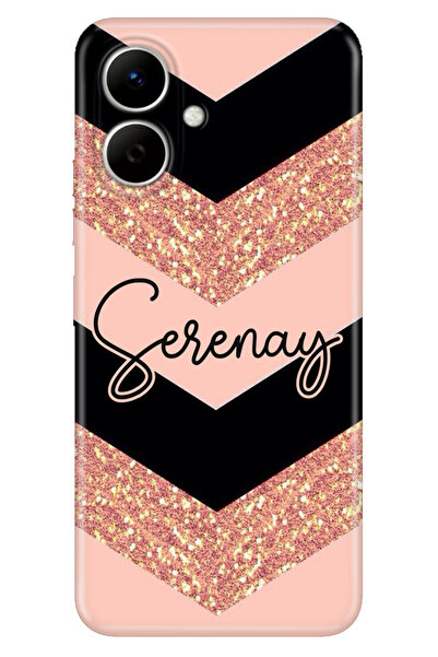 TECNO Spark Go 2 Korumalı Kılıf Tema İsim Yazılı Kişiye Özel Silikon Kapak Model-28