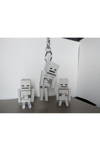 Genel Markalar Minecraft Temalı Hareketli İskelet Figürü –Anahtarlık / Süs