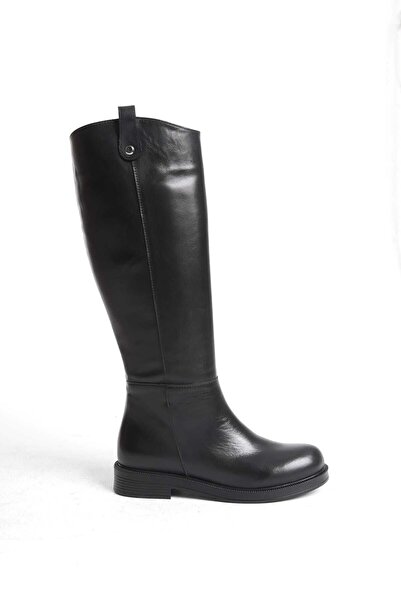 ERNİLA Černé dámské boty z pravé kůže SIERRA