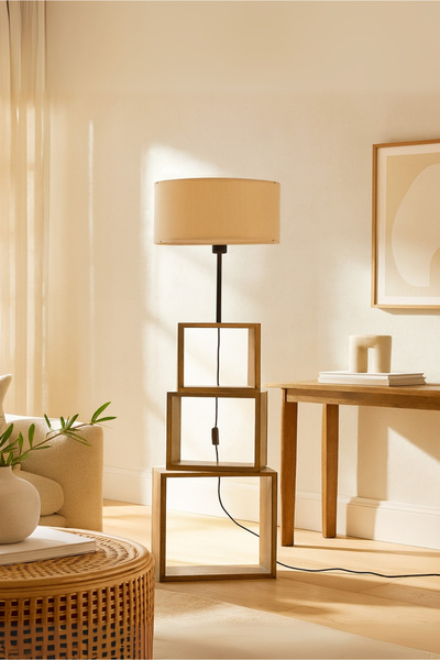 HOMİNG Trio Hareketli Modern Raflı Lambader