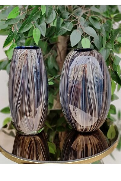 Genel Markalar İthal Simli Desen Dekoratif Vazo Takım