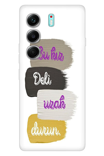 TECNO Camon 40 Pro 5G Korumalı Kılıf Trendy Silikon Baskılı Bu Kız Deli