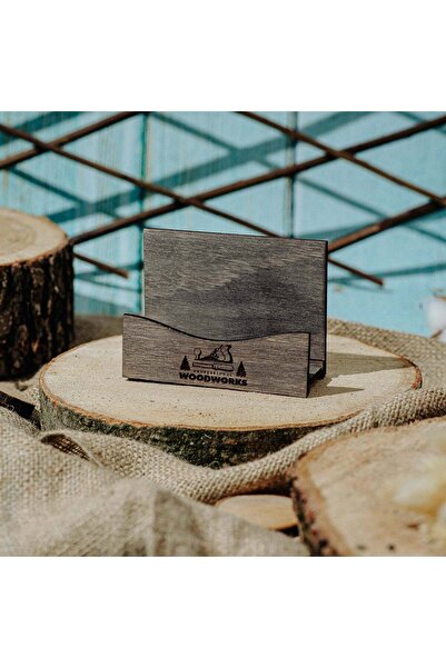 OEM Wooden Business Card Holder HH953 Personalized 10x7.5x2.5 cm