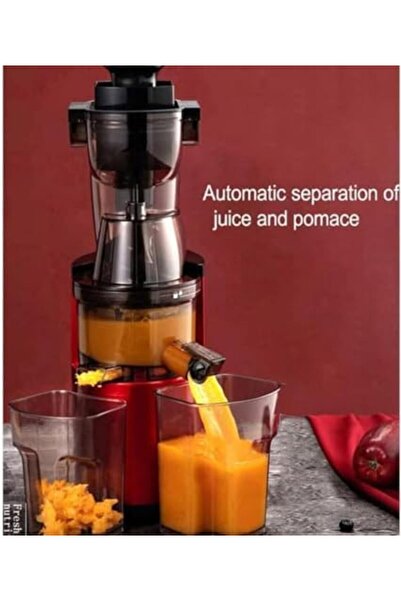 Generic Slow Masticating Juicer with 80mm Wide Chute BPA Free, Whole Slow Juicer 300W Easy to Clean Juice Ju