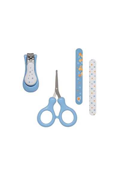 SOHO Accessories for child care, 4-piece non-toxic set, 0% BPA, Blue