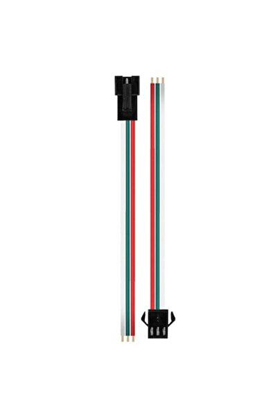 SOHO Car connector cable with 3 wires, 3 pins, Female - Male, 20 cm, Multicolor