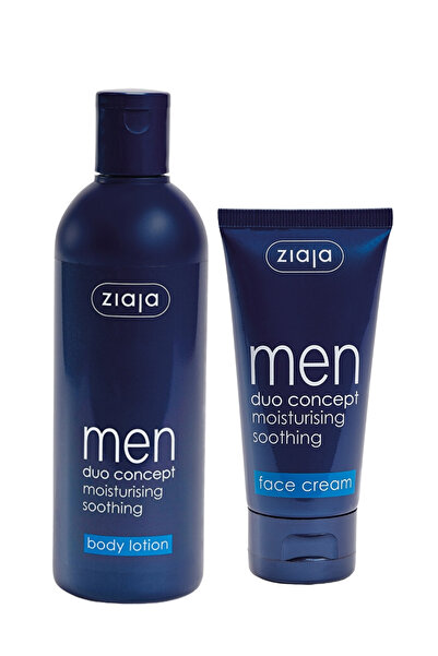 Ziaja Men Duo Concept Nemlendirici Vücut Losyonu + Yüz Kremi Erkek Bakım Seti...