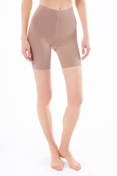 Cottonhill Brown High Waist Recovery Laser Cut Women's Corset