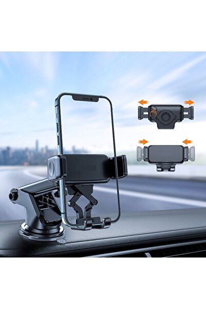 SOHO Universal Car Mount for Dashboard with Adhesive Fixation, Black