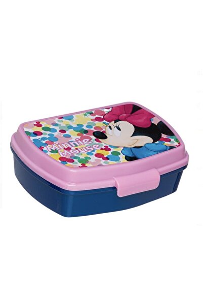 SOHO Plastic Food Container with Clip Closure, Minnie Mouse Model, Multicolor