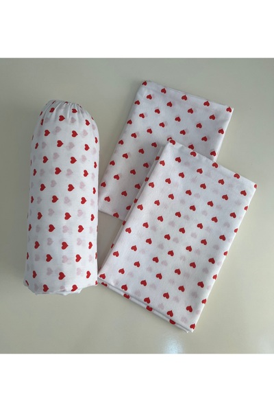 cottonevs Double King Size Elastic Cotton Sheet Set Ranforce (Fabric) Patterned