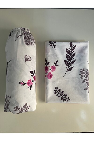 cottonevs Single Elastic Cotton Sheet Set Ranforce (Fabric) Patterned