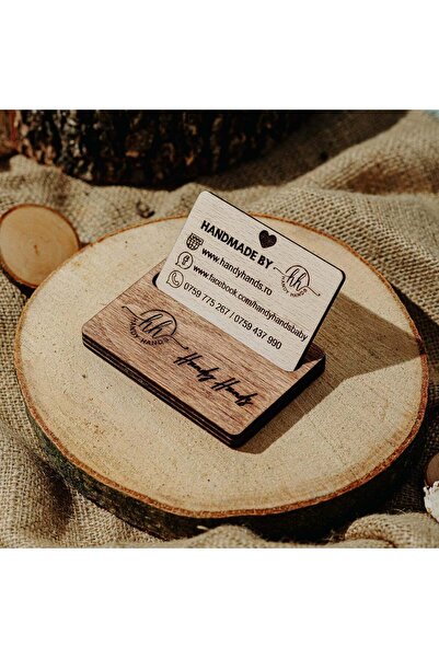 OEM Wooden Business Card Holder HH951 Personalized 10.3x6.5 cm