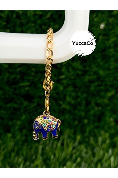 YuccaCo Accessorize Your Life زينة ترمس على شكل فيل/تعليقة ترمس على شكل فيل/ت...