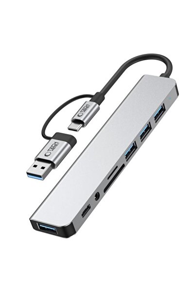 Tech-Protect Hub USB-A / USB-C HB 06, 2 x USB-A, 2 x USB-A 3.0, 1 x USB-C, 1 ...
