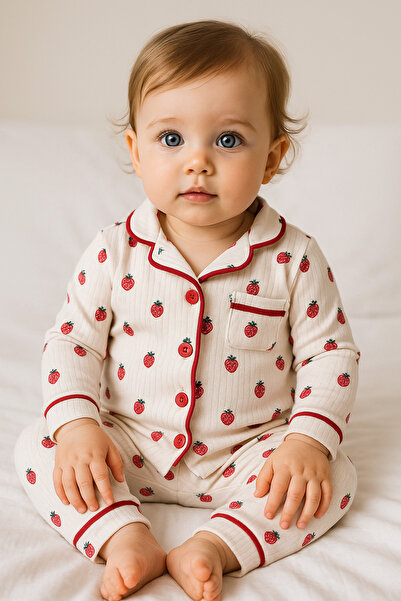 GizaKids 100% Cotton Long Sleeve Buttoned Seasonal Baby Kids Pajamas