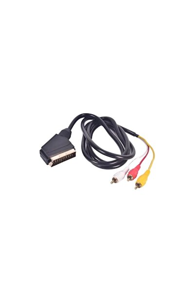 SOHO Cable for video and audio signal, SCART 21-pin to 3 RCA, 1.5 m