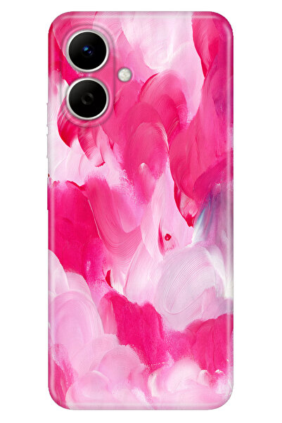 TECNO Spark Go 2 Korumalı Kılıf Tema Art Desenli Baskılı Silikon Pinking