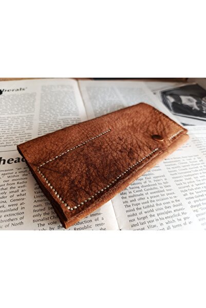 Mahfuz حافظة أقلام مصنوعة يدويًا بالكامل من الجلد الحقيقي المجنون لأقلامك الخ...