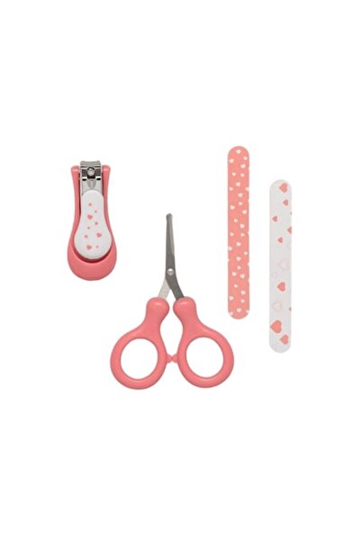 Bibilel Kids Set de îngrijire pentru bebeluși, 4 piese, material non-toxic, 0% BPA, roz