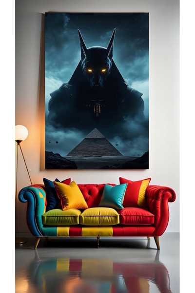 özkacar DREVNI EGIPATSKI ANUBIS PORTRET IV Zidna dekoracija za salon, kozmeti...