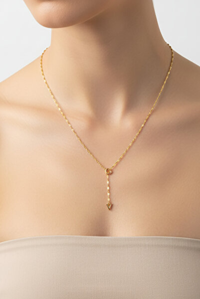 Atolyezone V Harfi 316l Paslanmaz Çelik Kolye Kalpli Dekolte Yeni Sezon Kişiye Özel Kolye Hediye Kutulu