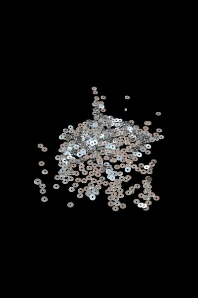 Serhat Aksesuar ve El İşçilik 5 mm Gümüş Ortadan Delikli Metal Pul Payet (30 ...