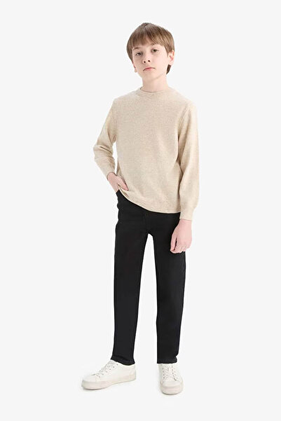 DeFacto Crew Neck Knitwear Ecru Boys' Sweater A4992A8/Er123