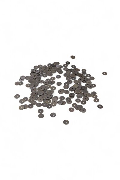 Serhat Aksesuar ve El İşçilik رقائق معدنية رمادية داكنة بفتحة في الوسط مقاس 9...